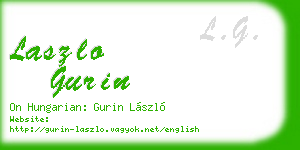 laszlo gurin business card